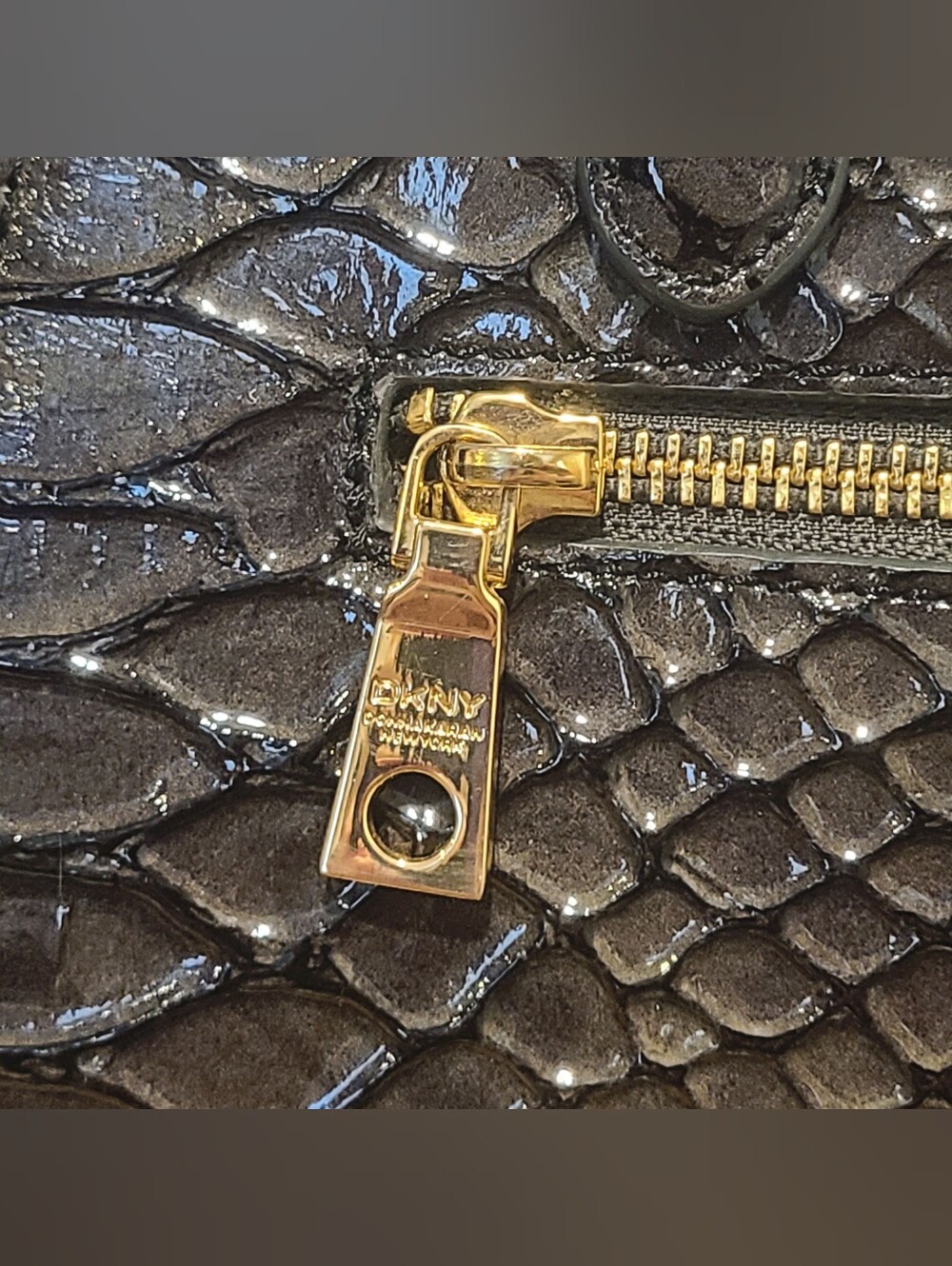 Rare DKNY 100% Genuine Crocodile Leather Large Satchel - Picture 8 of 15